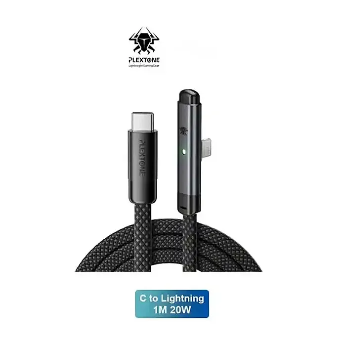 Plextone T100 Type C to Lightning PD 20W 66W Elbow 90 Degree...